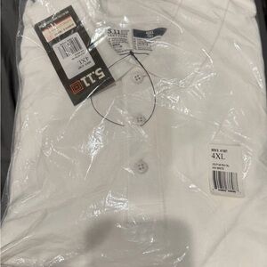 5.11 Tactical Men's Utility Classic White Button Down Polo